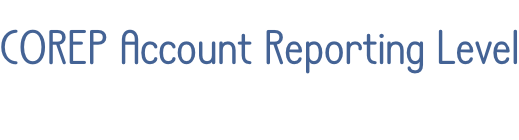 COREP Account Reporting Level